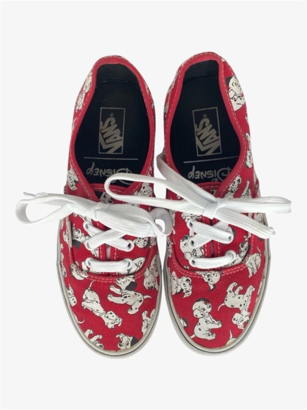 VANS x DISNEY 101 Dalmatians Limited Addition Collab Sneakers - Red - Size 7